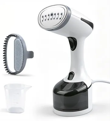 Produktbild von Dampfglätter 1600W Steamer für Kleidung, 250ml Wassertank, 3 Dampfstufen,30s Aufheizzeit,Auslaufsicher,Tragbarer Dampfbügler für Zuhause,Büro & Reisen