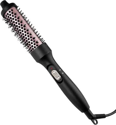 Produktbild von Heißbürste – Stylingbürste, Lockenbürste – für die Haarpflege – schnelle Aufheizung in 30 Sekunden – 34 cm Länge – Schwarz