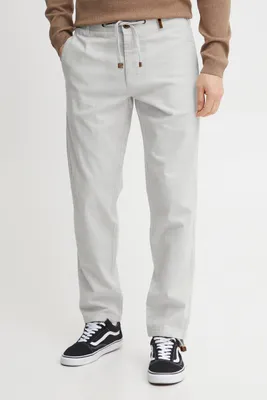 Produktbild von INDICODE IDIves Herren Leinenhose Sommerhose Lange Stoffhose mit Kordel Gürtelschlaufen Leinenmix Eingrifftaschen Regular fit