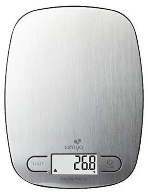 Küchenwaage Edelstahl, LCD, 5 kg / 1 g, SYCP-KS023