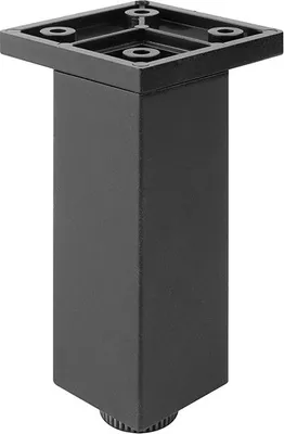 Produktbild von FP003 80 mm verstellbarer Möbelfuß, Mattschwarz