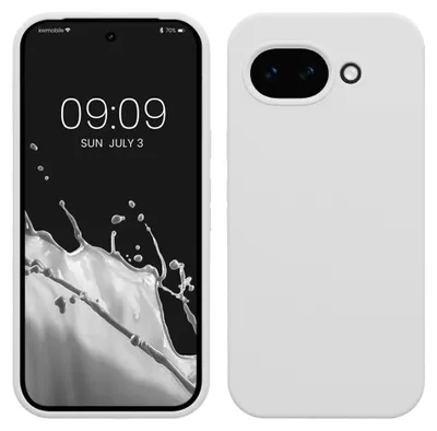 Produktbild von kwmobile Handyhülle für Google Pixel 10a Hülle - Case Silikon - Kabelloses Laden - Schutzhülle Cover in Weiß matt