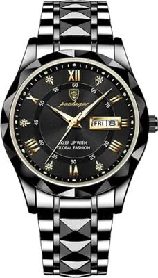Produktbild von Quarzuhr Herren Uhr Edelstahl Armbanduhr Herrenuhr