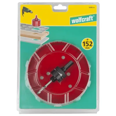 Image de wolfcraft Scie cloche 152 mm bimétal rouge 5498000
