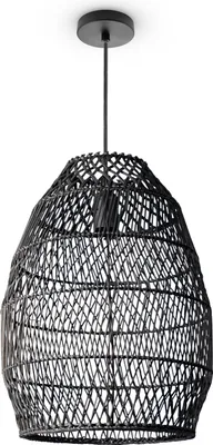 Produktbild von Pendelleuchte Wohnzimmer Boho Korbleuchten Pendellampe Rattan Hängeleuchte