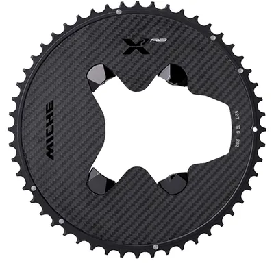 Produktbild von Miche X2-RD 12s Kettenblatt AL7075/Carbon CNC 55t Für Dura Ace 9200 ohne Powermeter schwarz-elox