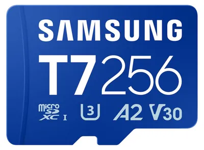 Produktbild von SAMSUNG T7 microSD Speicherkarte 256GB für Smartphones Tablets und Handheld-Konsolen bis zu 170MB/s Lesen