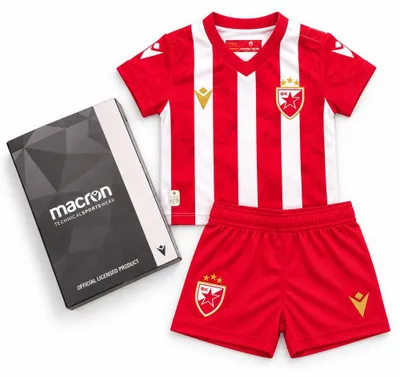 Produktbild von 6-9M 65-70|Roter Stern Belgrad macron Kinder Trikot Set 70003022
