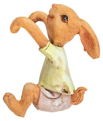 Produktbild von Clayre & Eef Figur Kaninchen 5x5x9 cm Braun Gelb Polyresin