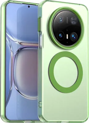 Immagine prodotto di Custodia magnetica per Huawei Mate 70, sottile custodia traslucida opaca antiurto Verde