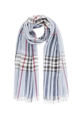 Produktbild von Blauer Passigatti-Kariertschal für Damen