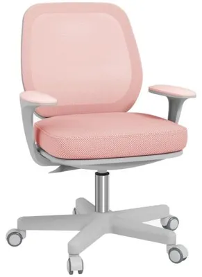 Produktbild von Ergonomischer Buerostuhl Schreibtischstuhl Hoehenverstellbar Drehbar Rosa 55 x 48 x 82,5-94,5 cm