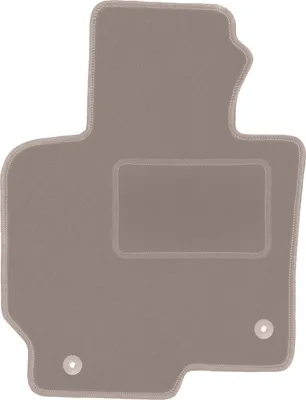 Produktbild von Fahrerfußmatte Velours beige passend für Mazda CX-5 I (2012-2017, SUV) – mit Befestigungen – passgenau