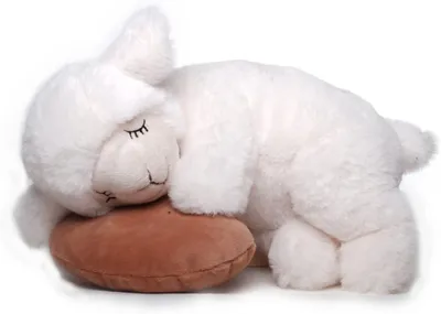 Produktbild von Schlafendes Schaf mit Kissen 25 cm Kuscheltier Plüschtier Schmusetier Stofftier