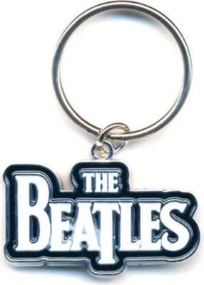 Produktbild von The Beatles Drop T Logo White Schlüsselanhänger