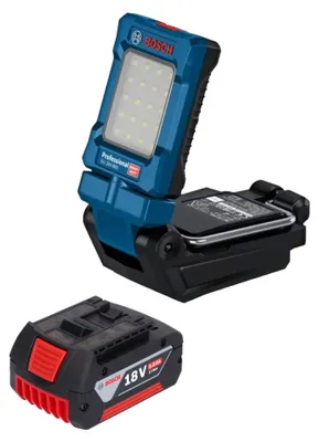 Zdjęcie produktu dla Lampa akumulatorowa Bosch GLI 18V-800 Professional 18 V 800 lm + 1x akumulator 5,0 Ah - bez ładowarki