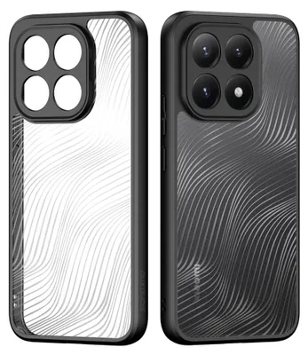 Image de Housse de téléphone portable pour Xiaomi 15T, Dux Ducis Aimo, Transparent avec cadre noir