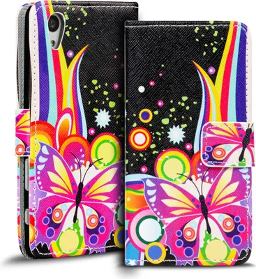 Produktbild von Handy Tasche für Sony Xperia Z5 Hülle Kunstleder Motiv Schutzhülle Case