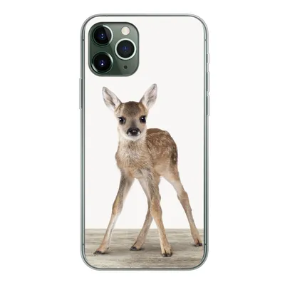 Produktbild von MuchoWow® Handyhülle Schutzhülle Hülle für iPhone 11 Pro Hirsche - Baby-Hirsche - Tiere - Mädchen - Jungen - Kinder Silikon Softcase Handy Hülle - Handy