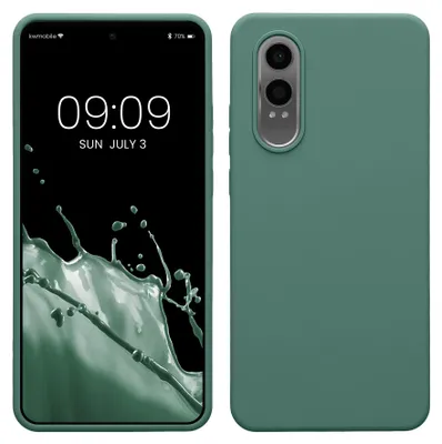 Produktbild von kwmobile Handyhülle für OnePlus Nord CE 4 Lite 5G Hülle - Case Silikon - Kabelloses Laden - Schutzhülle Cover in Tannengrün