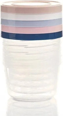 Zdjęcie produktu dla Pojemniki do Przechowywania Pokarmu Thermobaby, 5 szt., 250 ml, Hermetyczne, Bez BPA