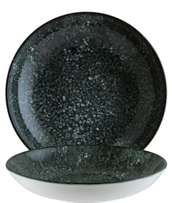 Immagine prodotto di Cosmos Black Bloom Teller piano, profondità 25 cm - confezione da 6 pezzi