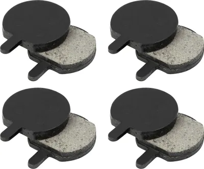 Produktbild von 4 Paar Halbmetall Fahrradscheibenbremsbeläge aus Kunstharz 28x22mm Schwarz