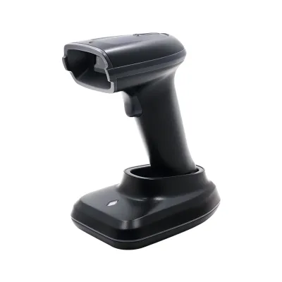 Obrázok produktu pre Prenosný snímač čiarových kódov 1D/2D/QR, bezdrôtová čítačka čiarových kódov BT a 2.4G USB, obrazový snímač CMOS, manuálne/automatické spúšťanie, skenovanie, podporuje papierový kód/obrazovku, kompatibilný so systémami Windows, Android, MacOS, Linux pre supermarkety, logistiku knižníc, maloobchodné sklady
