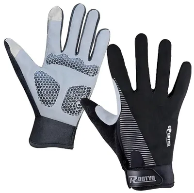 Produktbild von Radhandschuhe Sport Vollwinter Touchscreen Für Fahrrad Und Laufen L
