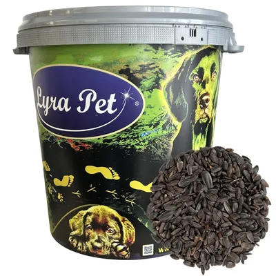 Produktbild von 10 kg Lyra Pet® Sonnenblumenkerne schwarz HK Bulgarien in 30 L Tonne