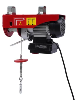Immagine prodotto di Verricello elettrico - Avvolgicavo - Telecomando - Motore in rame da 220 V - Fune in acciaio zincato - Rosso