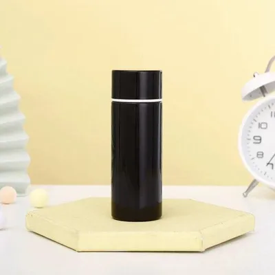 Obrázek produktu pro Láhev na vodu RVS, 150 ml, přenosná, do přírody, do školy a do práce, černá