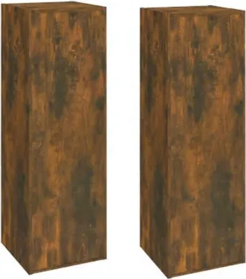 Produktbild von vidaXL TV-Schränke 2 Stk. Räuchereiche 30,5x30x90 cm Holzwerkstoff