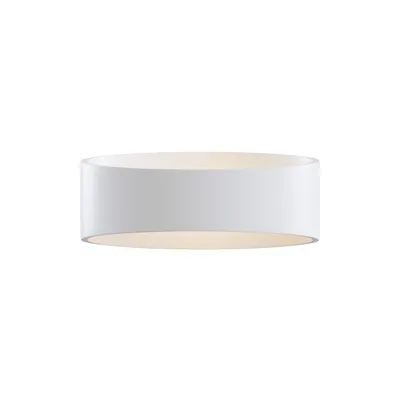 Zdjęcie produktu dla Lampa ścienna LED, metalowa, biała, oświetlenie góra-dół