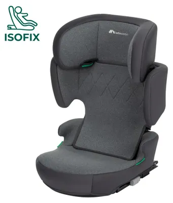 Image de Bebeconfort Road Fix i-Size Rehausseur de siège, siège enfant ISOFIX, siège enfant i-Size, de 3,5 ans à 12 ans, 15-36 kg, 100-150 cm, Tinted Black