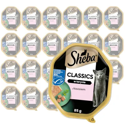 Zdjęcie produktu dla Sheba® 2787451000 Sheba® Katzen-Nassfutter Classics in Pastete mit Lachs 22x 85,0 g