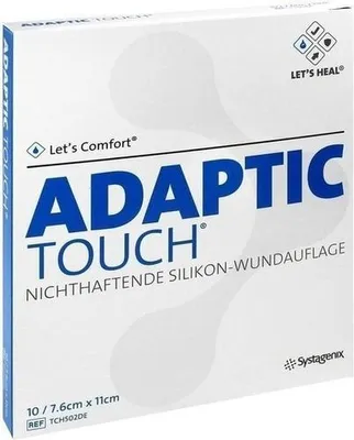 Produktbild von Adaptic Touch 7,6x11 cm nichthaft.Sil.Wundauflage 10 St