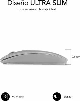 Produktbild von SUBBLIM SUBMO-DFLAT22 Maus Büro Beidhändig RF Wireless + Bluetooth + USB Type-A Optisch 1600 DPI