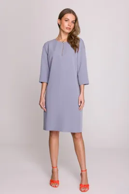 Produktbild von Stylove Minikleid für Frauen Lumtore S394 Aschgrau L