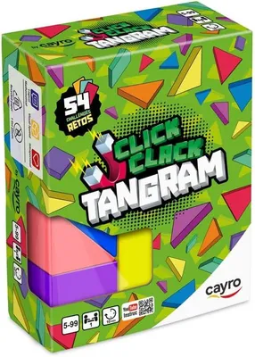 Imagen del producto de Tangram de madera, de colores, 1 juego, para fomentar la creatividad