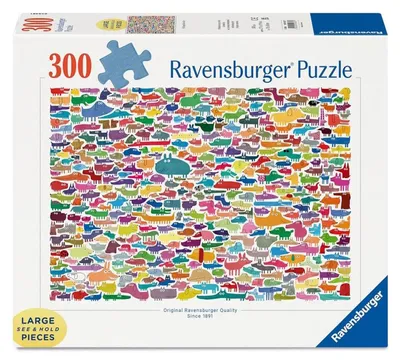 Produktbild von RAVENSBURGER Puzzle 387 Hunde & 1 Katze XXL 300 Puppen