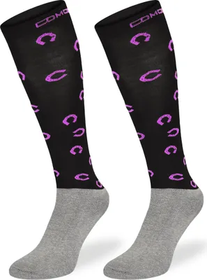 Produktbild von SKIETY Reitsocken aus Mikrofaser Reitsocken Damen & Kinder Kniestrümpfe - 35-38 - Horseshoe