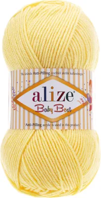 Produktbild von 100g Strickgarn ALIZE Baby Best uni Babywolle Wolle Antipilling, freie Farbwahl