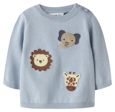 Produktbild von NAME IT Baby Pullover Nbmhaps Ls bestickt Rundhals normal geschnitten