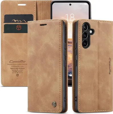 Produktbild von Samsung Galaxy A54 Hülle - CaseMe 013 Klapphülle - Braun