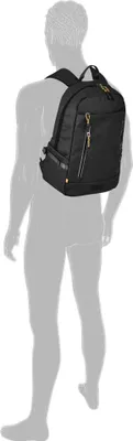 Produktbild von Camel Active Explore Backpack M Nylon Laptop Notebook Rucksack Daypack, Farbe:Black