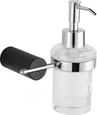 Produktbild von Mexen Aron Seifenspender, schwarz/chrom - 70881388-07