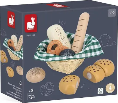 Produktbild von Janod Mamie Soleil Gebäckkorb Golden Golden One Size