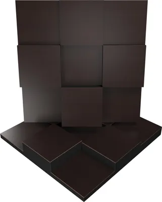 Obrázok produktu pre 2-pack - Akustický zvukovoizolačný difúzny panel | Farebné panely: (Wenge, EDISON)