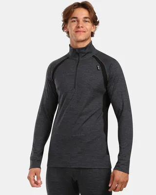Produktbild von Herren-Merino-Langarm-Unterhemd Kilpi JAGER-M, SCHWARZ, Größe M